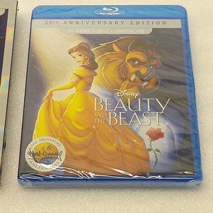 Beauty & the Beast 25th Anniversary Edition BLU-RAY DVD DIGITAL HD - SEALED